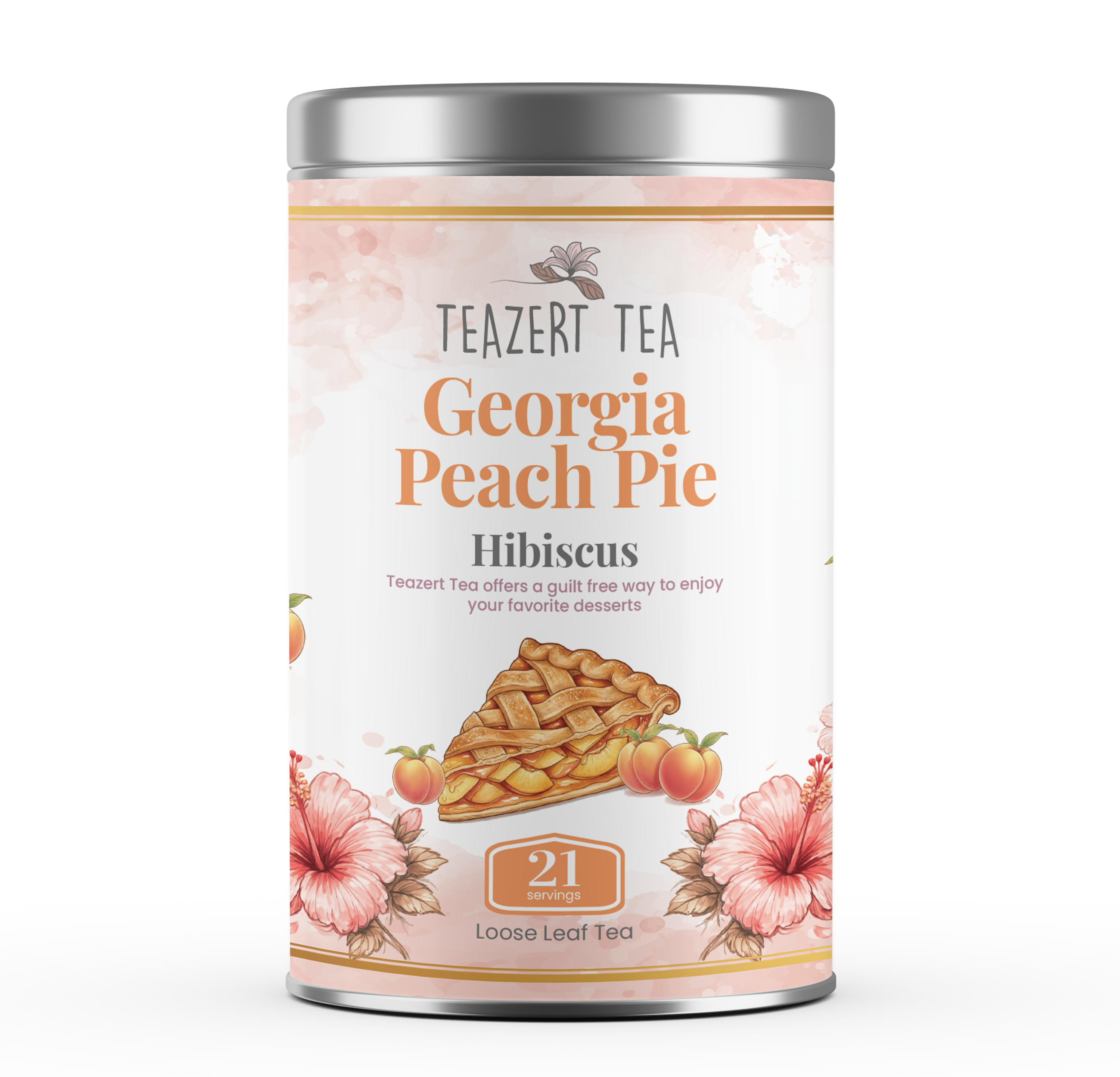 Georgia Peach Pie ( Free Steeper Included) – Teazert Tea
