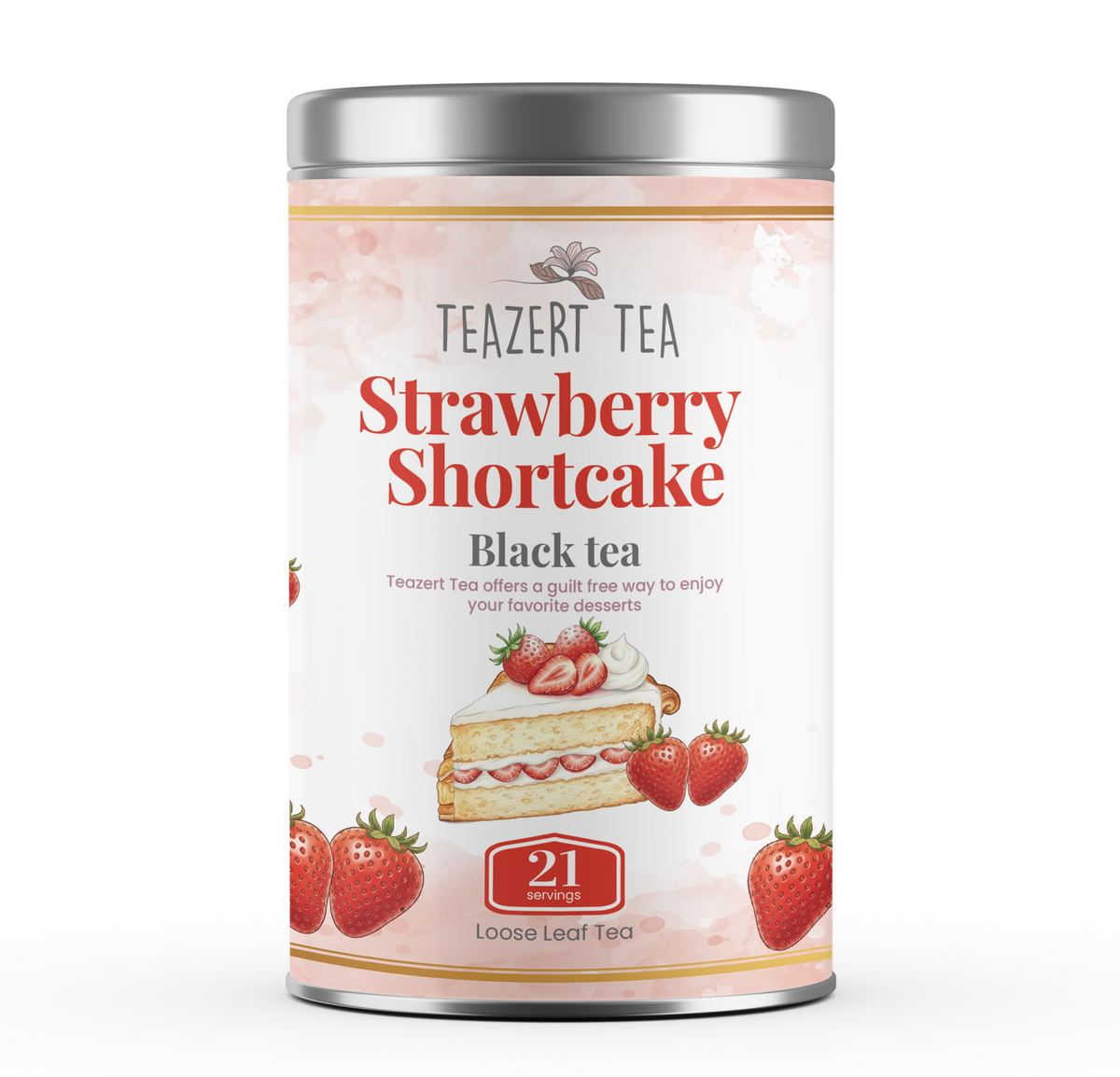 Strawberry Shortcake Tea ( Free Steeper Included)