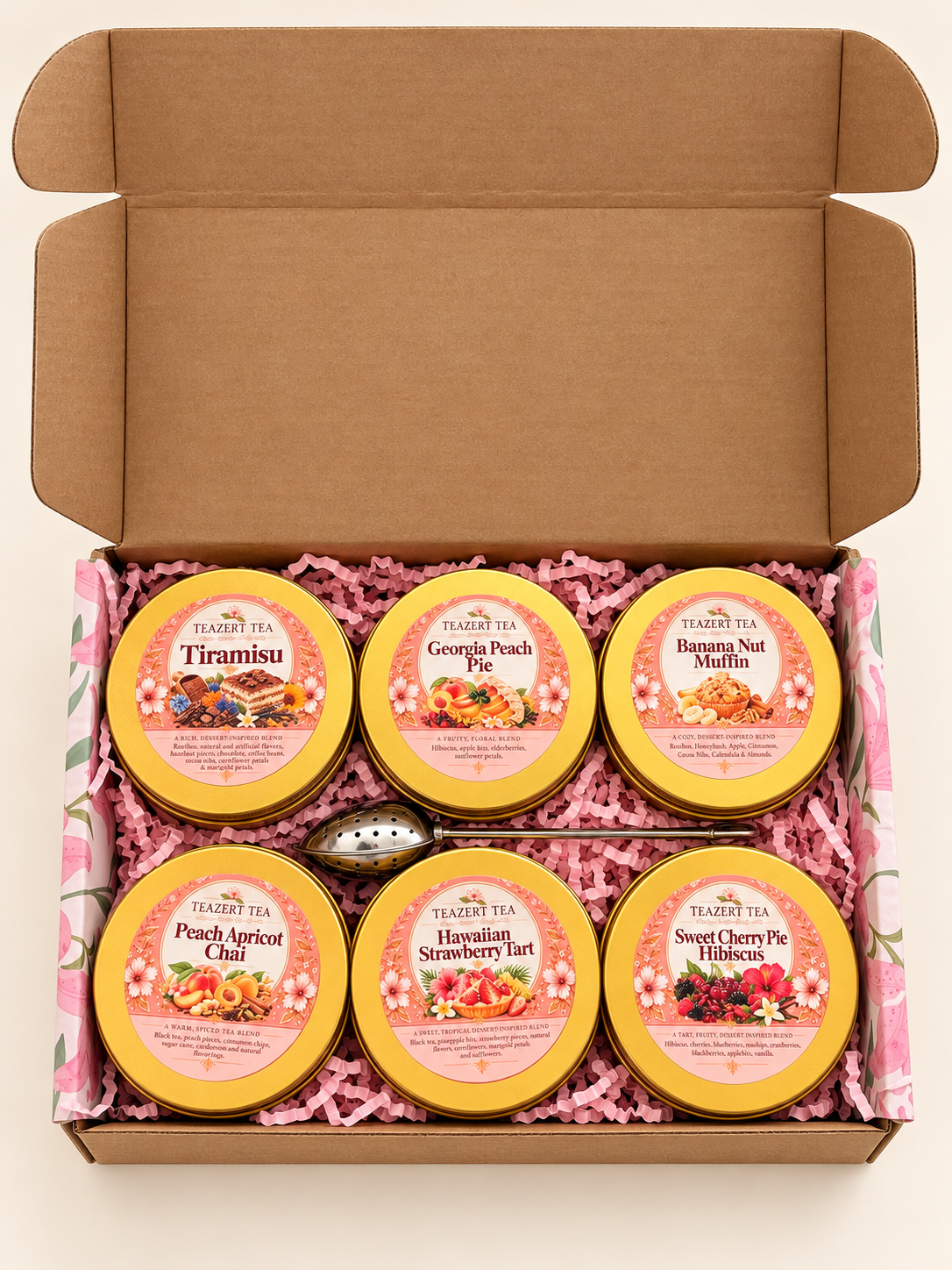 The 7 Piece Gift Sampler Set( 6 blends plus Steeper)