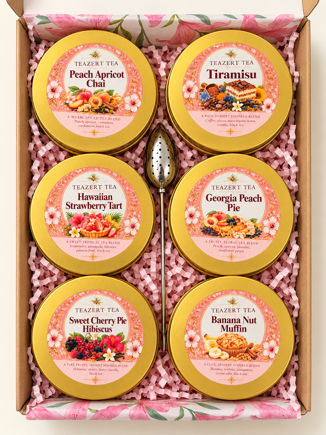 The 7 Piece Gift Sampler Set( 6 blends plus Steeper)